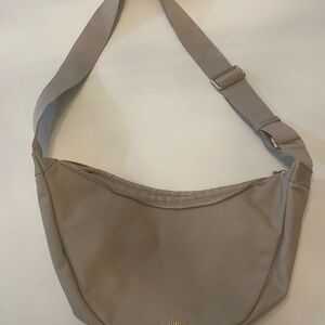 July Everyday Crescent Bag taupe sling bag purse baggu style